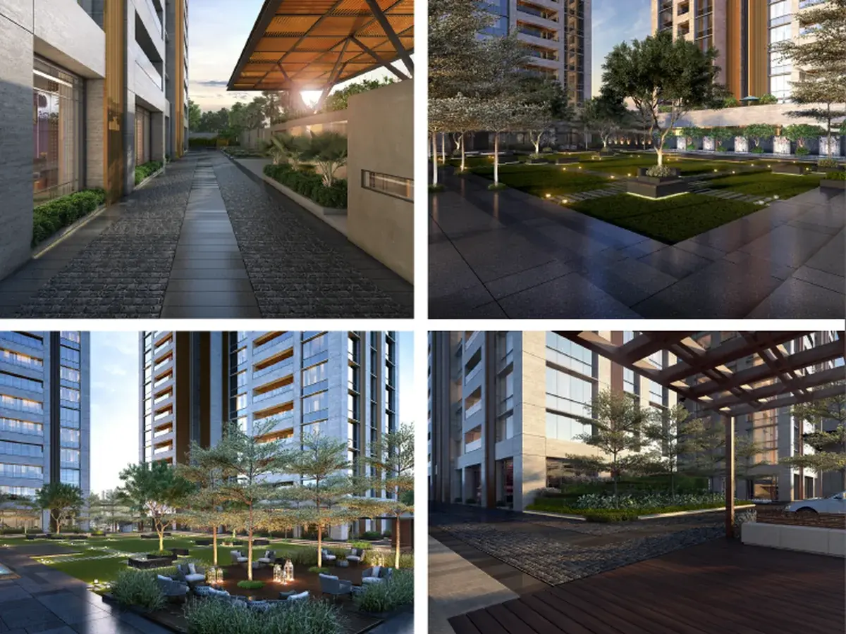 Luxury development amenities and architecture